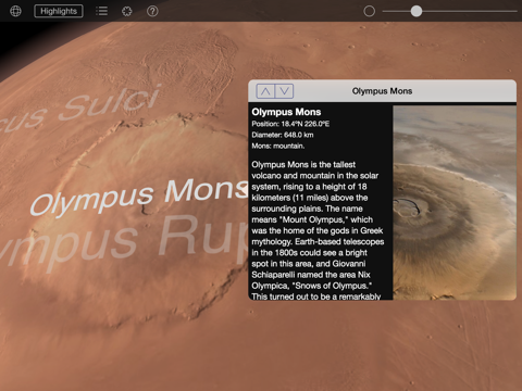 mars globe ipad capturas de pantalla 3