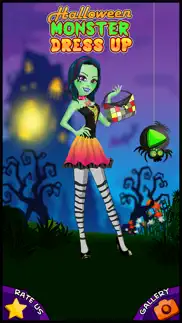 a monster make-up girl dress up salon - style me on a little spooky holiday night makeover fashion party for kids iphone images 4