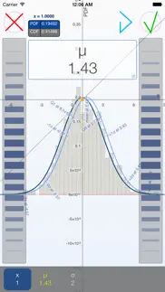 bell curves - graphing calculator for the normal distribution function iphone resimleri 3