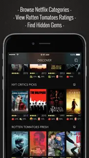 discover premium : for netflix unlimited with rotten tomatoes ratings and queue pro iphone resimleri 1