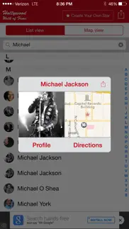 hollywood walk of fame - stars map and star creator iphone capturas de pantalla 1