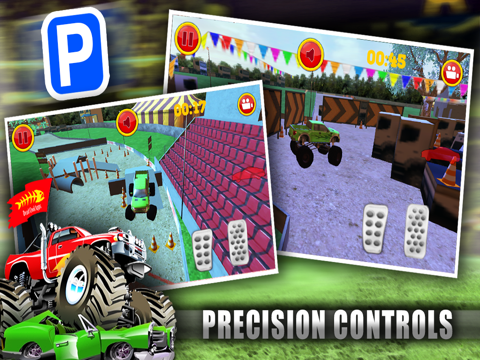 monster truck jam - expert car parking school real life driver sim park in bay racing games ipad images 4