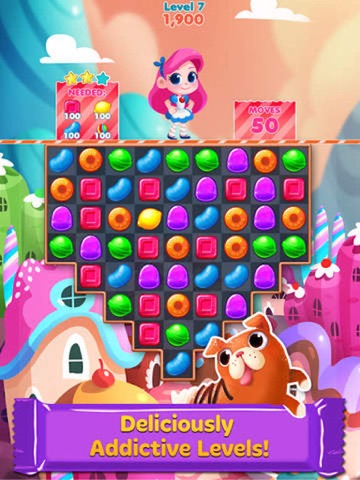 candy heroes splash - match 3 crush charm game ipad images 4