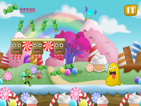 jelly-bean run-ner flop and jump candy land escape ipad images 1