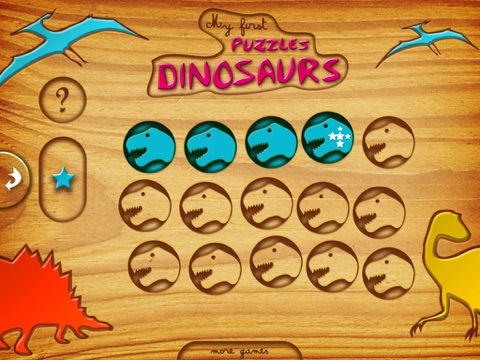 my first wood puzzles: dinosaurs - a free kid puzzle game for learning alphabet - perfect app for kids and toddlers! ipad images 4