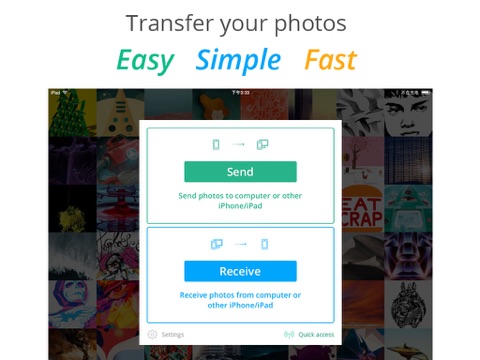 photo transfer - upload and download photos and videos wireless via wifi ipad images 1