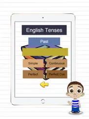 learn english tenses structures - past present and future ipad images 2