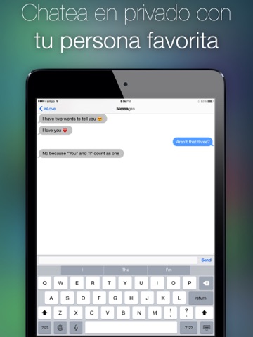 inlove: aplicación para dos: cuenta regresiva de un evento, diario, chat privado, encuentro y flirteo para parejas en una relación y enamoradas ipad capturas de pantalla 2