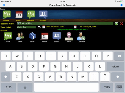 powersearch for facebook ipad images 1