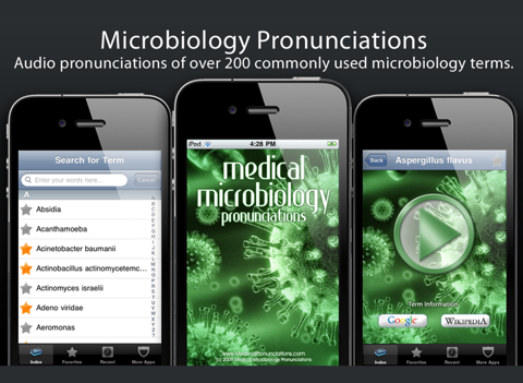 microbiology pronunciations lite ipad resimleri 1