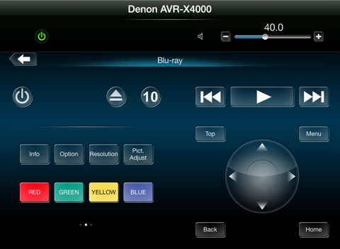 denon remote app iPad Captures Décran 4