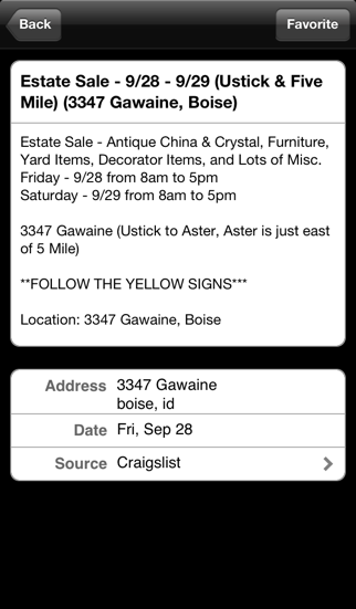 garage sales by map iphone images 2