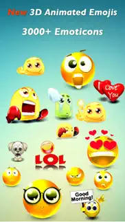 3d animated emoji pro + emoticons - sms,mms,whatsapp smileys animoticons stickers iPhone Captures Décran 1