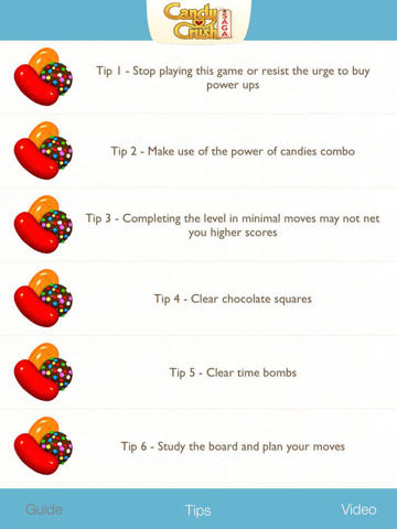 tips, video guide for candy crush saga game - full walkthrough strategy ipad images 2