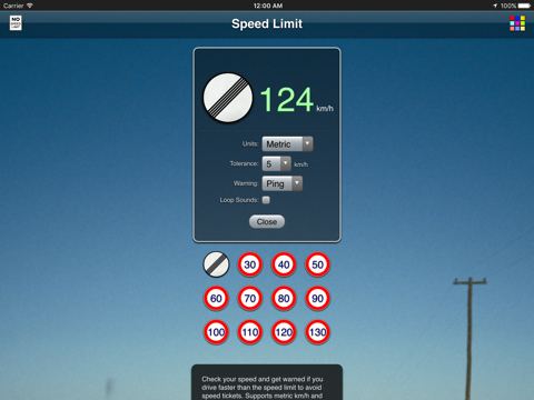speed limit app ipad bildschirmfoto 4