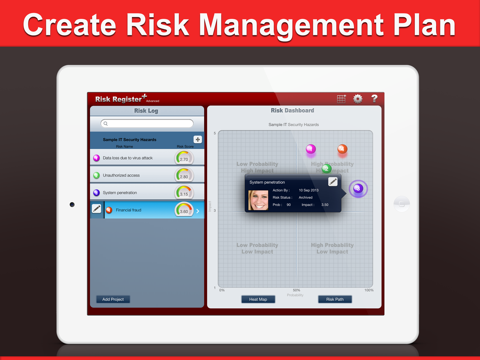 risk register+ - project risk management ipad images 1