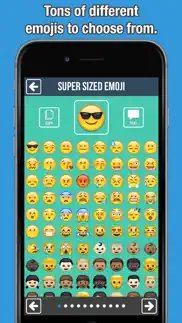 super sized emoji - big emoticon stickers for messaging and texting iphone images 3