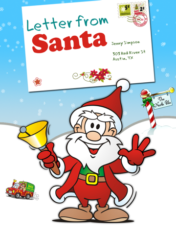 letter from santa - get a christmas letter from santa claus ipad images 1