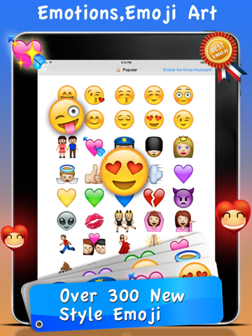 emoji emoticons & animated 3d smileys pro - sms,mms faces stickers for whatsapp iPad Captures Décran 1