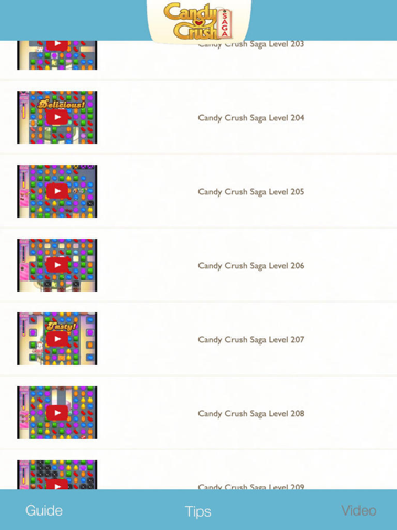 tips, video guide for candy crush saga game - full walkthrough strategy ipad images 1