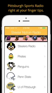 pittsburgh gameday radio for steelers pirates pens iphone images 1