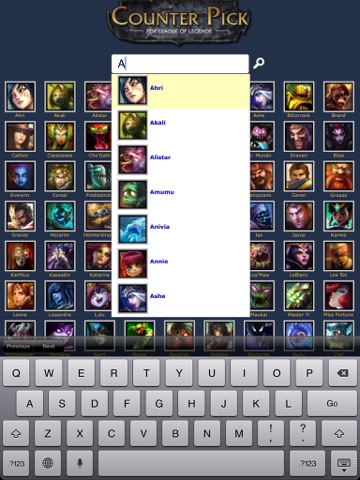 counter picks for league of legends ipad capturas de pantalla 2
