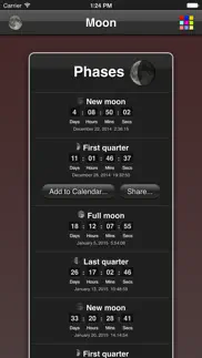 moon phases iphone capturas de pantalla 2