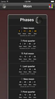 moon phases iphone capturas de pantalla 1