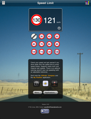 speed limit app ipad bildschirmfoto 1
