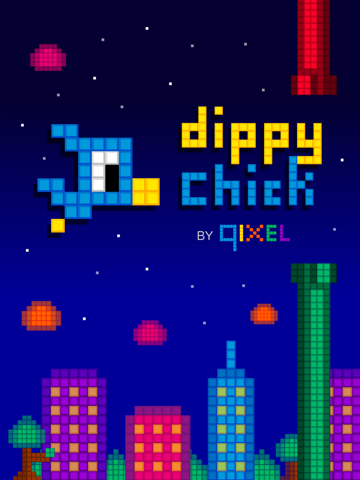 dippy chick - pixel bird flyer by qixel ipad images 1
