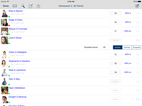 gradebook pro - grade, attendance, and behavior tracking ipad images 2