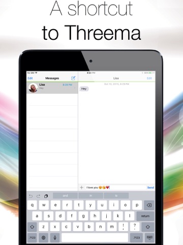 quick actions for threema - a shortcut to threema right from your homescreen! айпад изображения 2