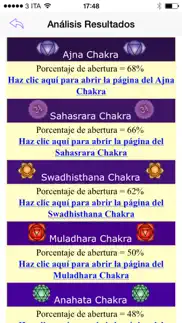 chakra test - descubre el estado de tus chakras, armoniza las energias de tus chakras desequilibrados iphone capturas de pantalla 4