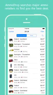 ammodrop - find & track online ammo prices iphone images 1