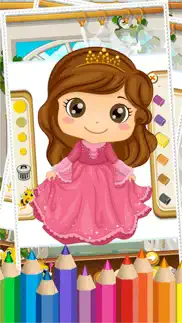 my little princess coloring book pages - amazing paint and draw doodle for kids game iphone images 2