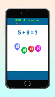 balloon math quiz addition answe games for kids iphone images 1
