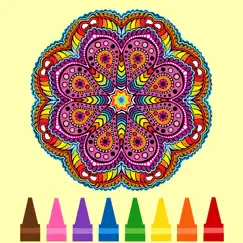 mandala adult coloring book for stress relief free printable logo, reviews