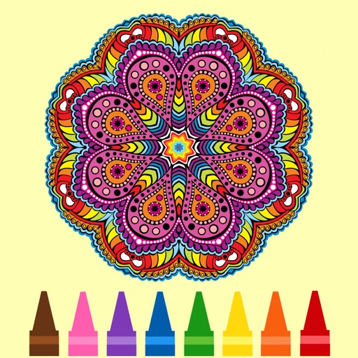 Mandala Adult Coloring Book for Stress Relief Free Printable app reviews download
