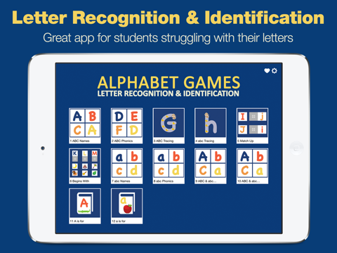 alphabet games - letter recognition and identification ipad images 1