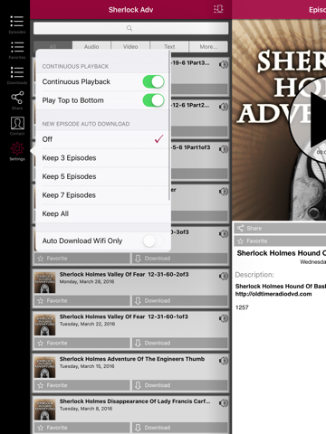 sherlock holmes adventures - old time radio app ipad images 3