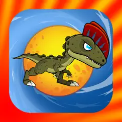 dinosaur run and jump - on the candy circle ball games for free logo, reviews
