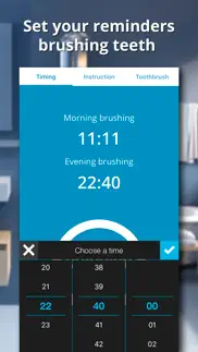 healthy teeth - tooth brushing reminder with timer iphone bildschirmfoto 2