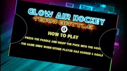neon air hockey glow in the dark space table game iphone images 3