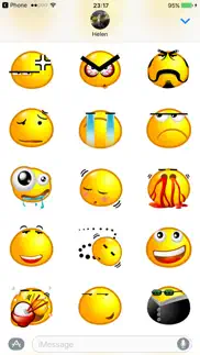 yellow bubble emoji sticker pack for imessage iphone images 3