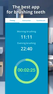 healthy teeth - tooth brushing reminder with timer iphone bildschirmfoto 1