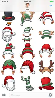santa hat - stickers for imessage iphone images 1