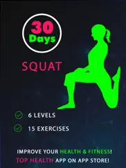 30 day squat fitness challenges ~ daily workout ipad images 1