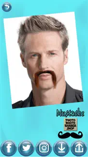 mustache photo booth barber shop - men hair salon iphone images 2