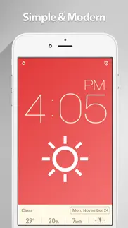 red clock iphone capturas de pantalla 1