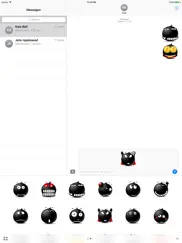 black emoji sticker pack for imessage ipad images 1